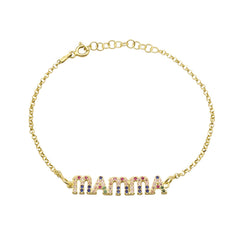 Bracciale Mamma Zirconi Rainbow