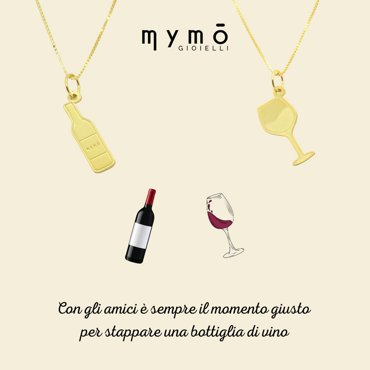 Collana coppia Vino e Calice - My Mo Gioielli