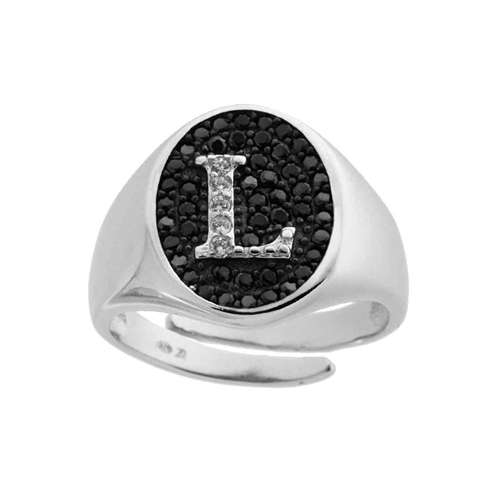 Anello Chevalier Con Lettera Iniziale Zirconata - My Mo Gioielli