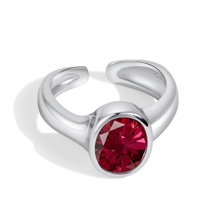 Anello Ovale Fucsia - My Mo Gioielli