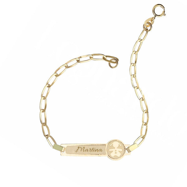 Bracciale con Nome Bimba in Oro 18 KT - My Mo Gioielli