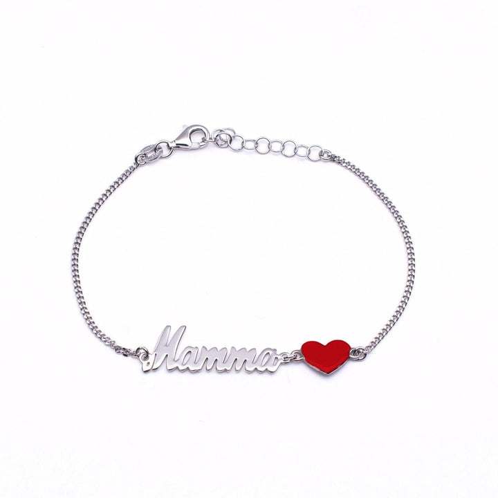 Bracciale Mamma Cuore Rosso - My Mo Gioielli