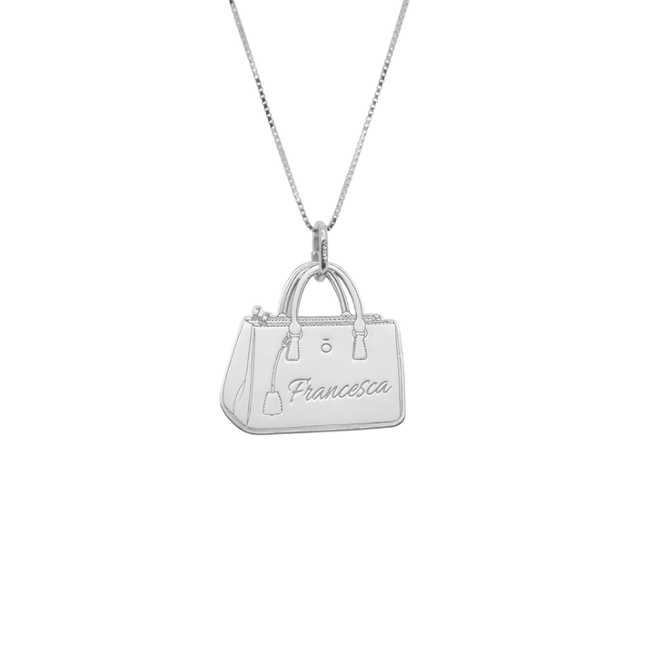 Collana Borsa Shopper con Nome - My Mo Gioielli