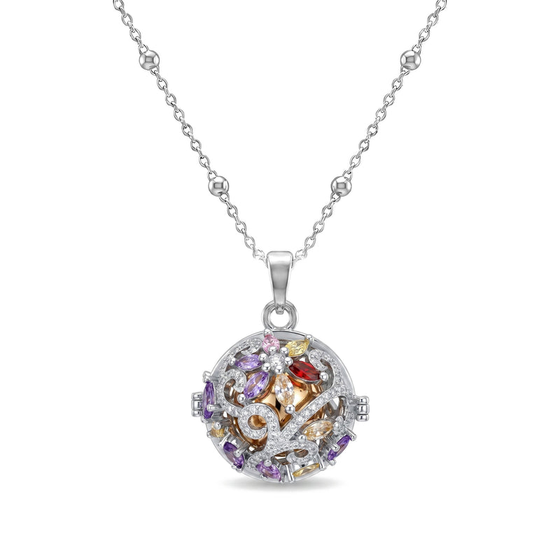 Collana Chiama Angeli con Intreccio Floreale Multicolor - My Mo Gioielli
