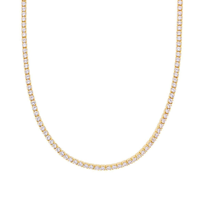 Collana Choker Tennis 1,5 mm Placcata in Oro 18kt - My Mo Gioielli