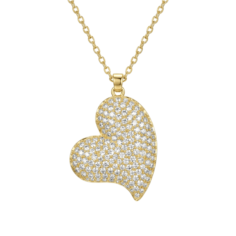 Collana Cuore 3D Pavé - My Mo Gioielli