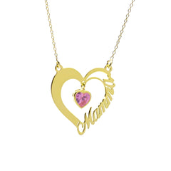 Collana Mamma Cuore Rosa