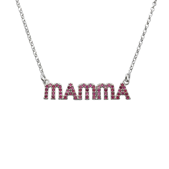 Collana Mamma Zirconi Fucsia - My Mo Gioielli