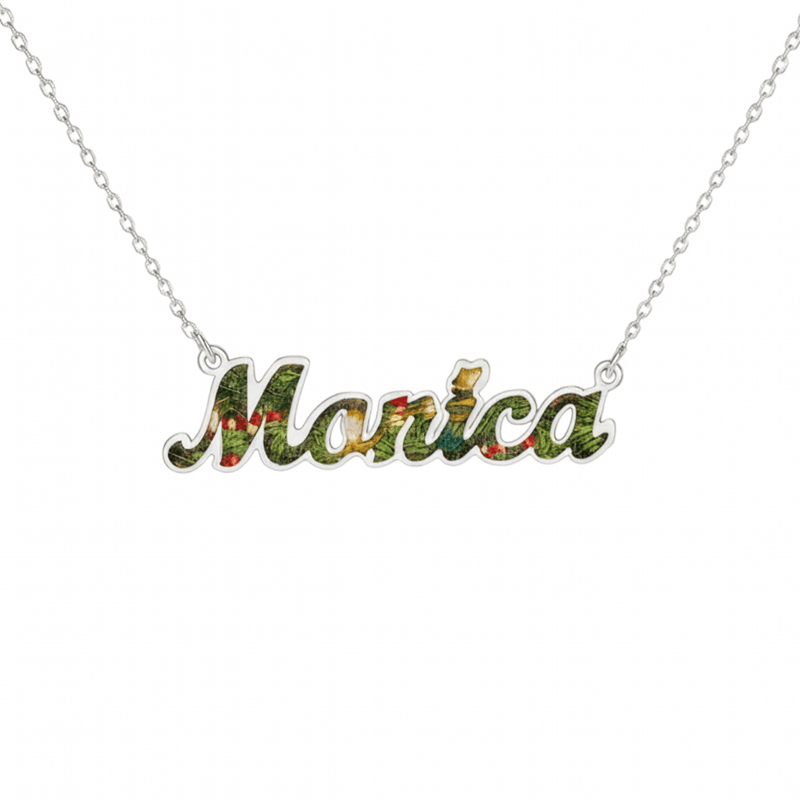 Collana Nome Tema Natalizio - My Mo Gioielli