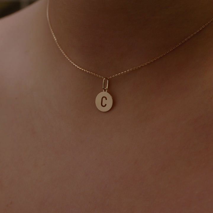 Collana Pendente Lettera in Oro 18 KT - My Mo Gioielli