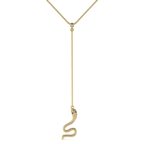 Collana Snake Pendente con Punto Luce Centrale - My Mo Gioielli