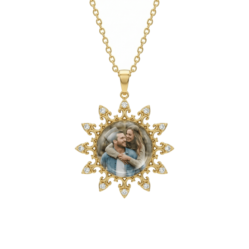 Collana Sole con Foto Personalizzata - My Mo Gioielli